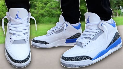 jordan 3 on feet|jordan 3 shoe lace length.